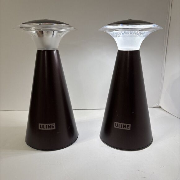 Set of Two Uline TouchTop LED Lanterns Bronze H3990BRZ H-3990BRZ - Picture 1 of 11